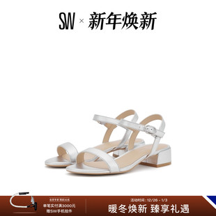 DANCER BLOCK Stuart 一字带方跟凉鞋 SANDAL 女 Weitzman