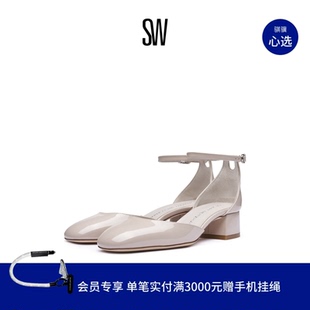 STRAP PUMP 凉鞋 BRIA 女 甜美包头方跟高跟鞋 优雅法式 夏季