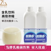 鲜活优酪多1.1L黑森林浓缩酸奶原料乳酸菌原味优格乳奶茶店商用