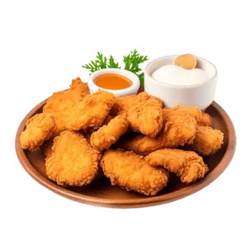 鸡肉腿鸡块空气扒鸡柳nugget黑椒