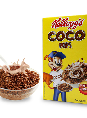 COCOA POPS cornflake high calcium玉米片早餐燕麦片麦圈 350g