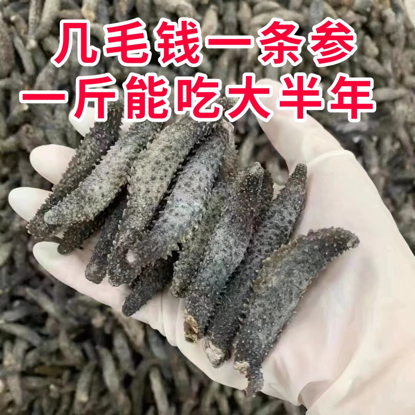 野生海参印尼黑刺参500g干货刺参纯淡干小刺参秃参非辽参散装包邮
