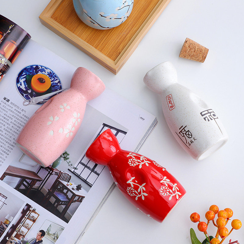 日式陶瓷复古家用温酒壶清酒壶黄酒烫酒壶和风酒瓶白酒清酒分酒器