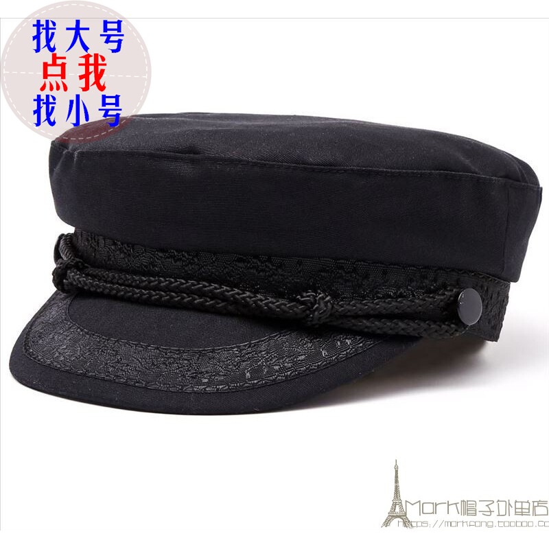 百搭平顶帽休闲风短檐遮阳大头围