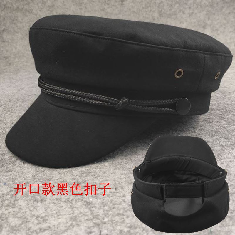 休闲平顶帽船长帽小头围欧美风