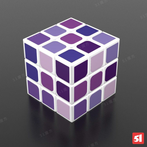 Zcube渐变三阶魔方顺滑解压