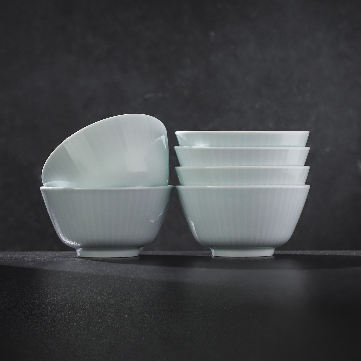 景德镇官方陶瓷釉下无彩家用碗套装吃饭个人吃饭碗礼盒中式乔迁礼