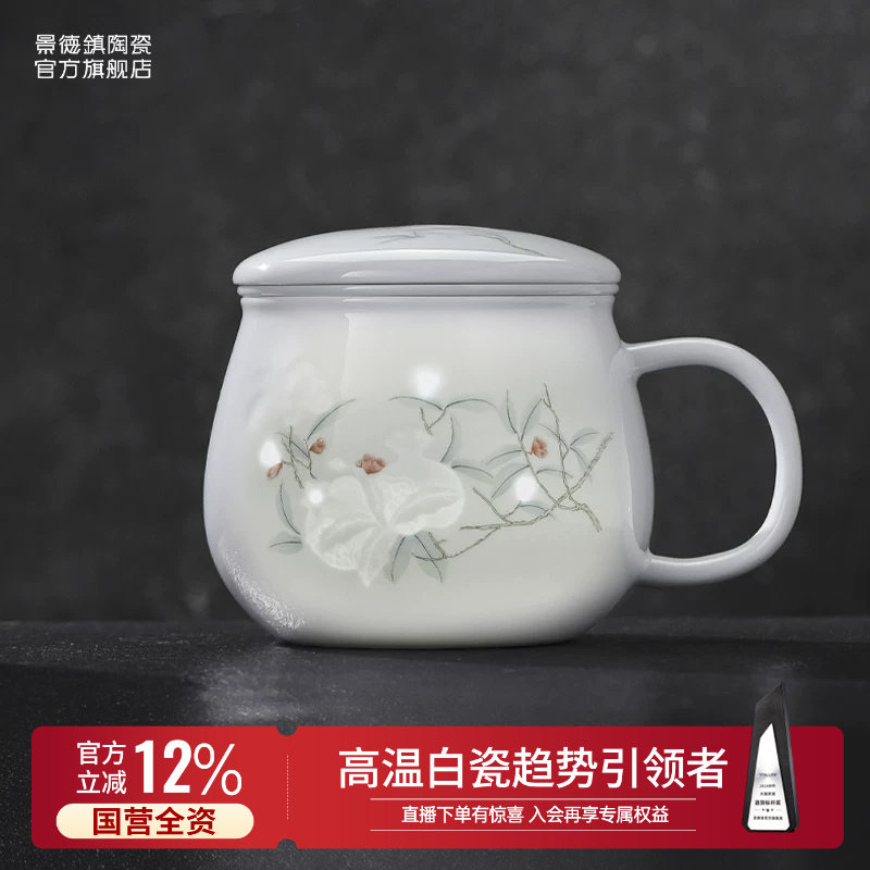 景德镇高温白瓷玲珑雕刻图片