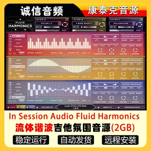 流体谐波吉他泛音氛围音源In Session Audio Fluid Harmonics