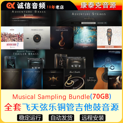 25套Musical Sampling全套合集飞天弦乐铜管吉他鼓音源康泰克音源