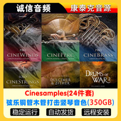 24套Cinesamples全套弦乐铜管木管打击钢琴竖琴音色音源