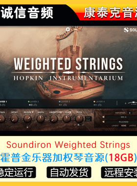 霍普金乐器加权琴音源Soundiron Weighted Strings 康泰克音源