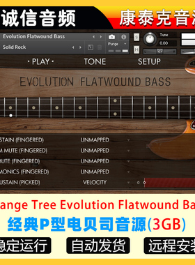 经典P型电贝司音源Orange Tree Evolution Flatwound Bass