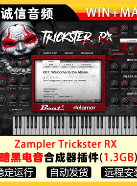 暗黑电音合成器插件Zampler Trickster RX WiN+MAC