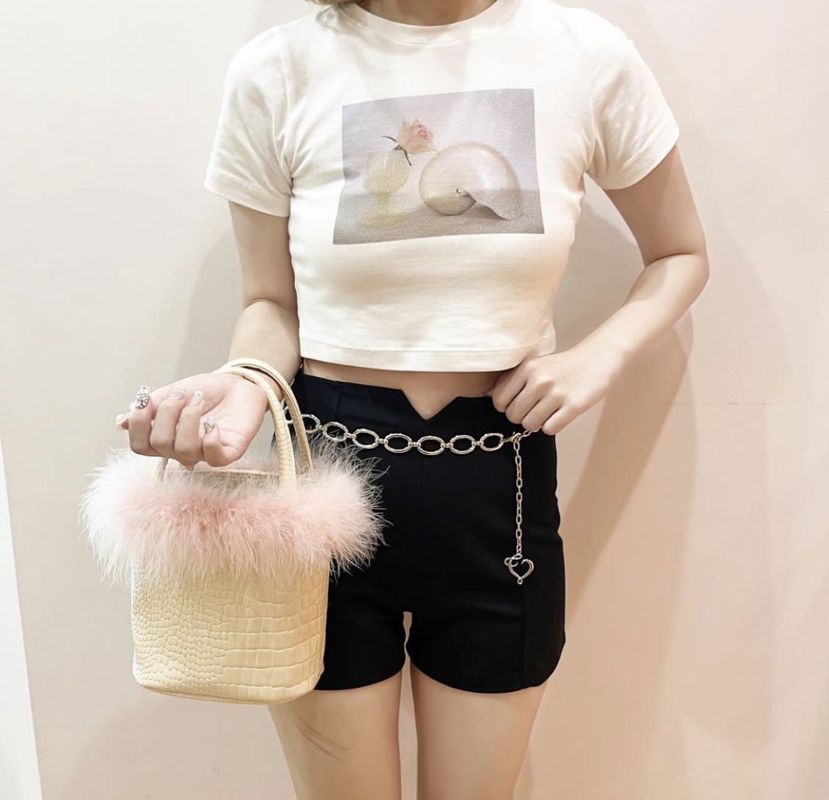 包邮包税日本the virgins 羽毛手提包 现货