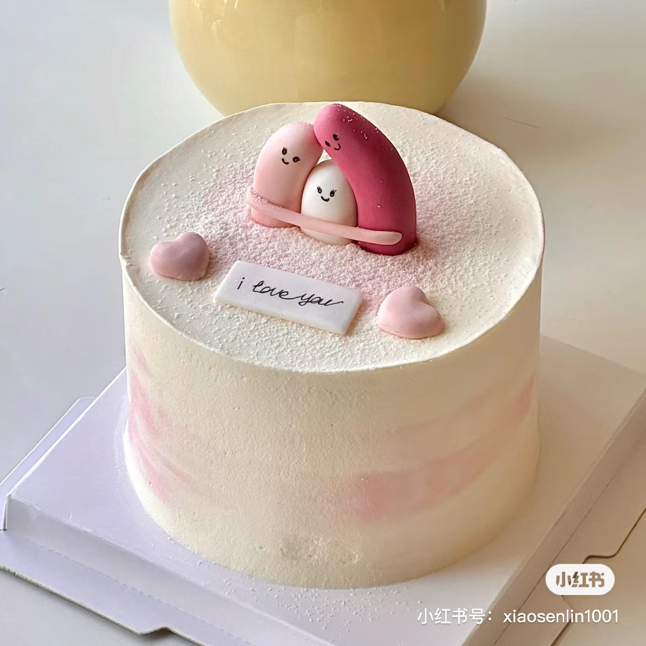 搞怪一家三口手指人生日蛋糕装饰