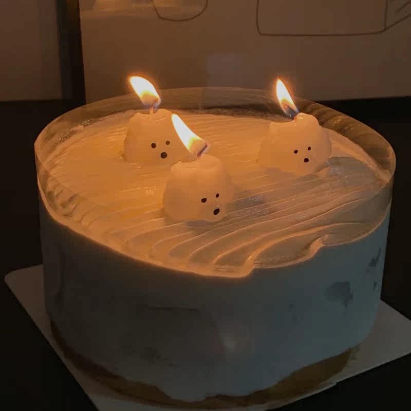 卡通贵宾宠物韩国生日蛋糕