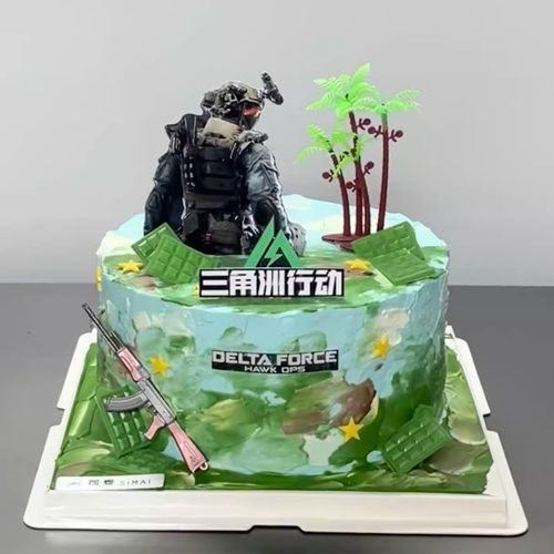 三角洲行动生日蛋糕装饰