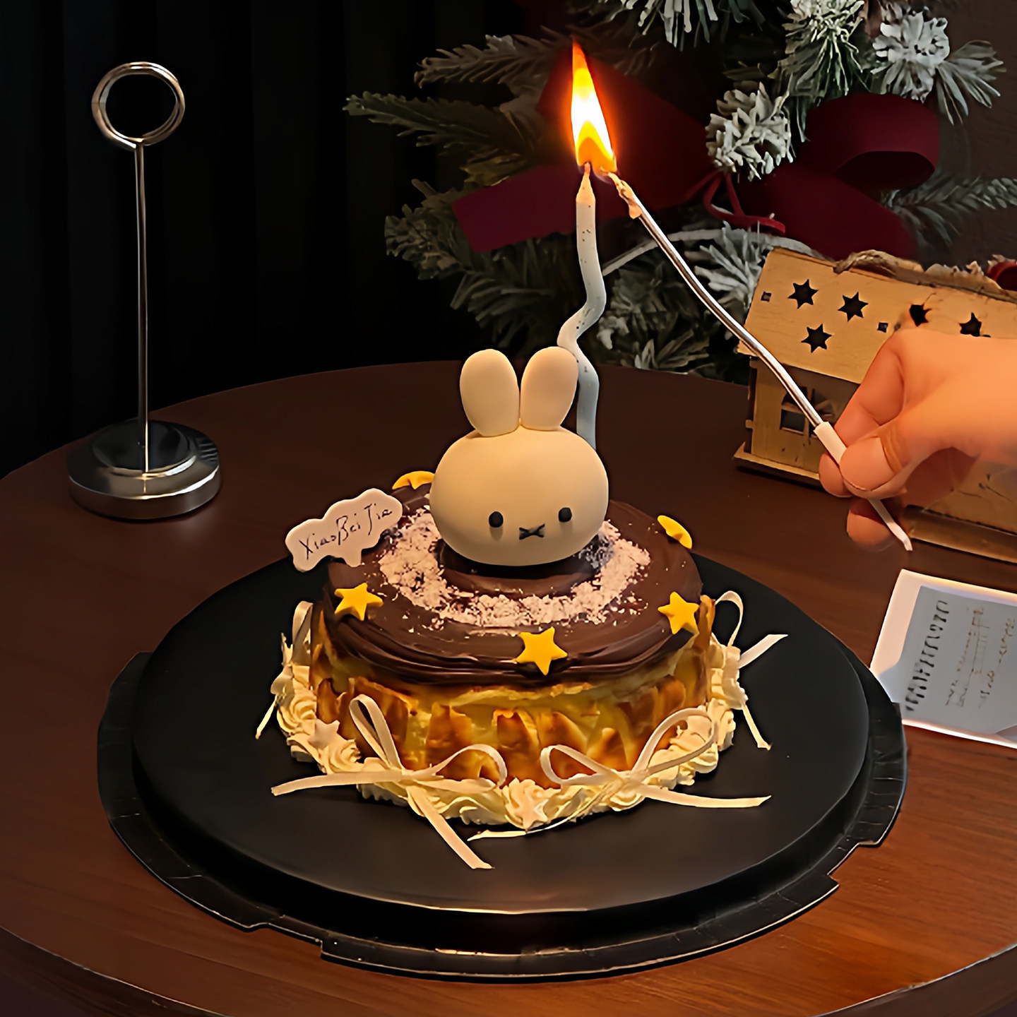 卡通立体米菲兔生日蛋糕装饰