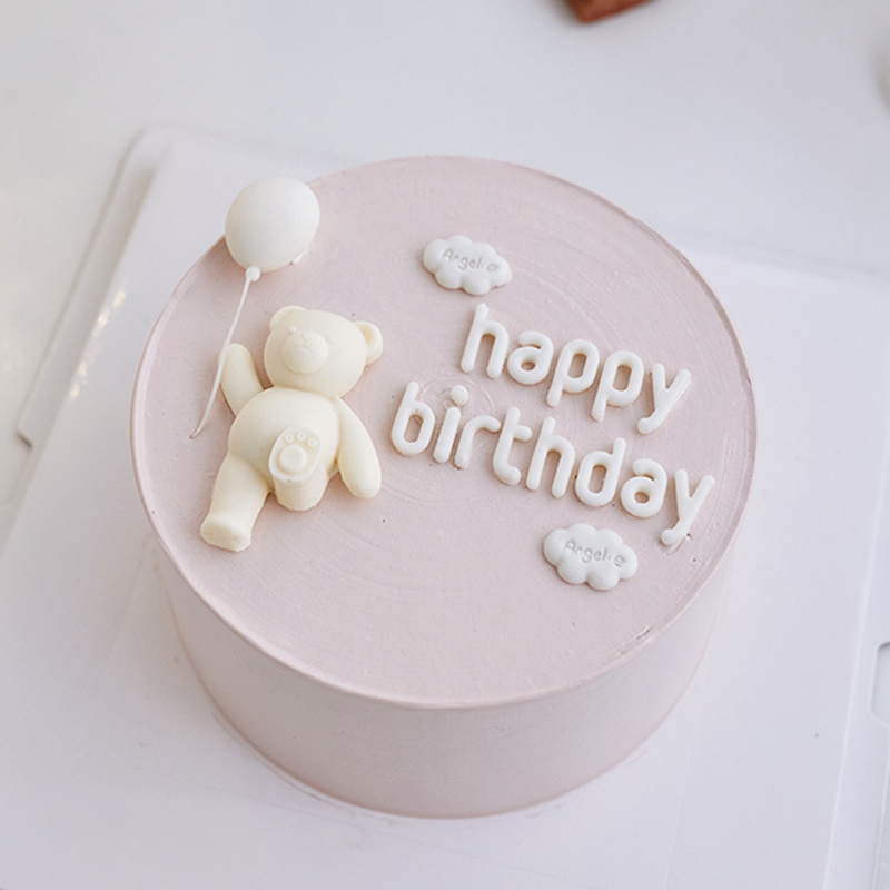 网红踢脚小熊硅胶模具云朵插件