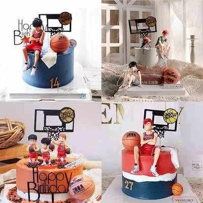 流川枫樱木花道烘焙摆件篮球小子