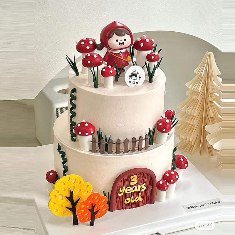 森系采蘑菇小姑娘蛋糕装饰摆件田园儿童女孩女生生日装扮烘焙插件,节庆用品/礼品,节日装扮用品,淘宝优惠券,粉丝福利购,淘宝优惠卷