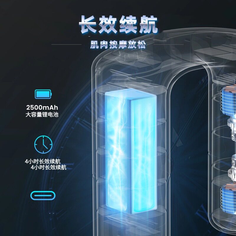 新款筋膜枪手持便携甩脂机小型按摩仪器懒人瘦肚子脂跨境