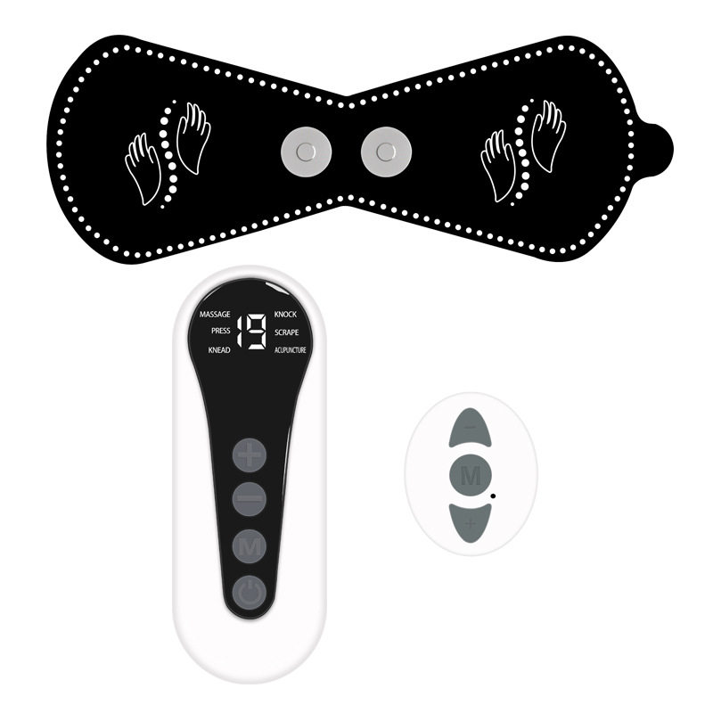 USB颈椎按摩器 多功能腰部背部按摩贴 脉冲智能迷你口袋按摩仪