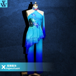 桃李杯羽化灵蛇特制版古典舞蹈服装咏荷舞蹈服装民族舞蹈服装定制