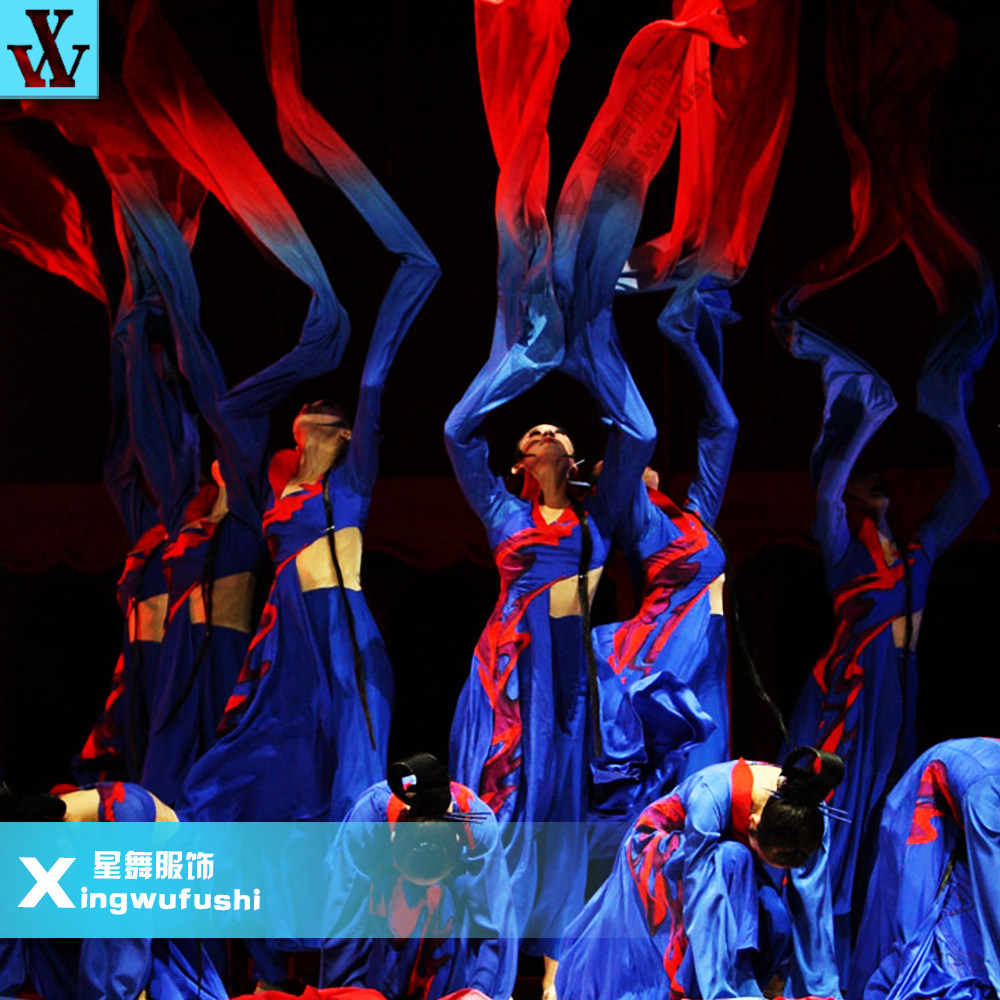 粉墨春秋古典舞服装水袖舞群舞女子戏曲舞剧演出服厂家直销正品