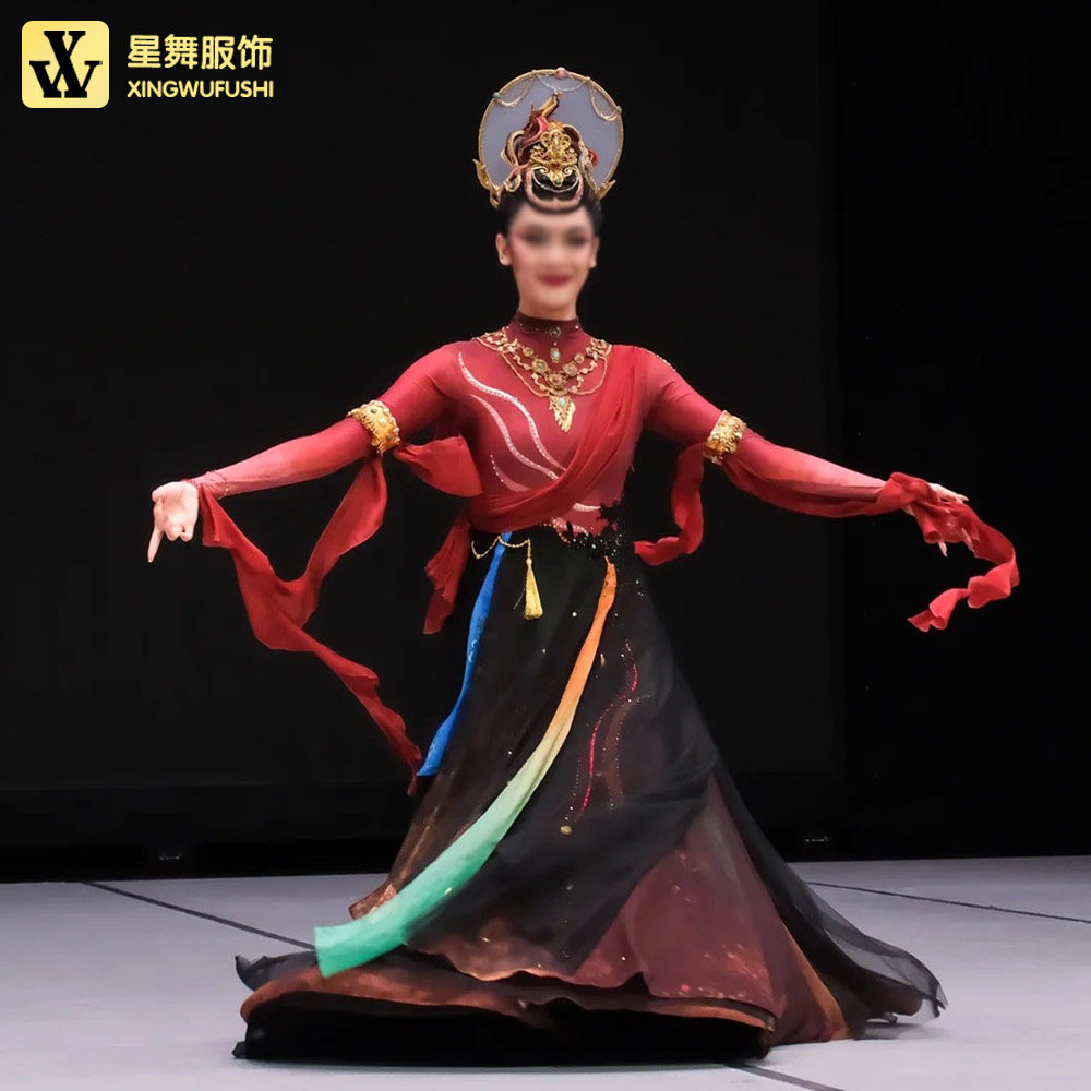 古典敦煌飞天龟兹观香舞蹈剧目服