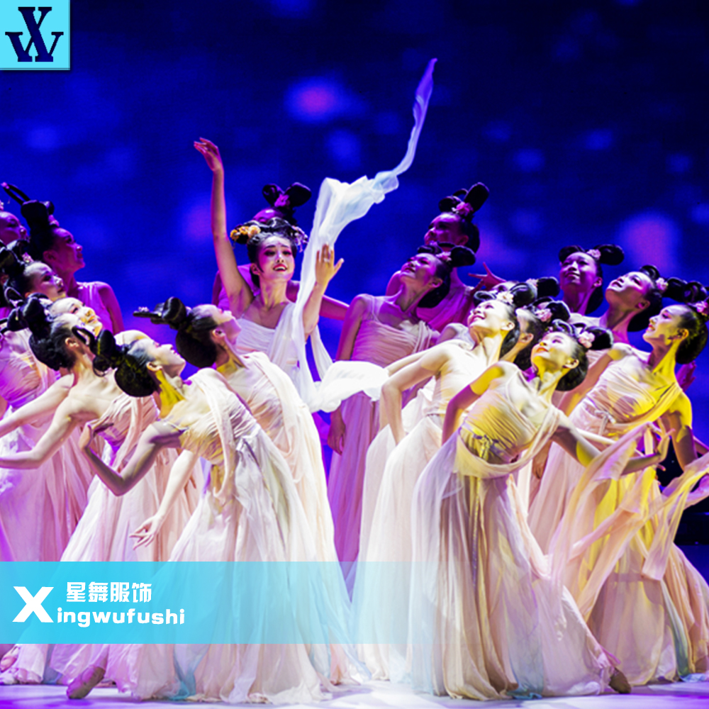 汉服唐装君生我未生舞蹈服浣纱舞