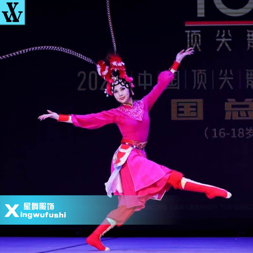桃李杯古典舞红玉丹心舞蹈演出服出租定做艺考刺绣戏曲服独舞定制