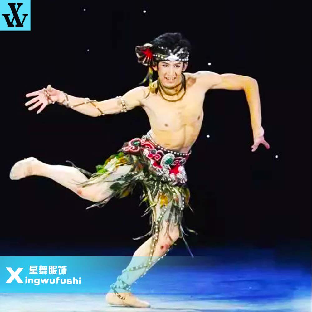 男生艺考服装傣族舞蹈服民族舞