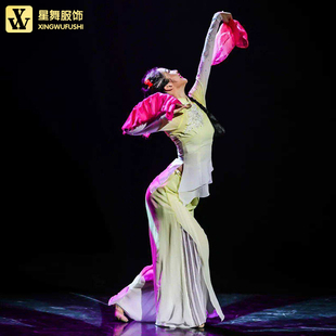 山东胶州秧歌晓春三月舞蹈服装艺考服定制桃李杯民族民间演出服