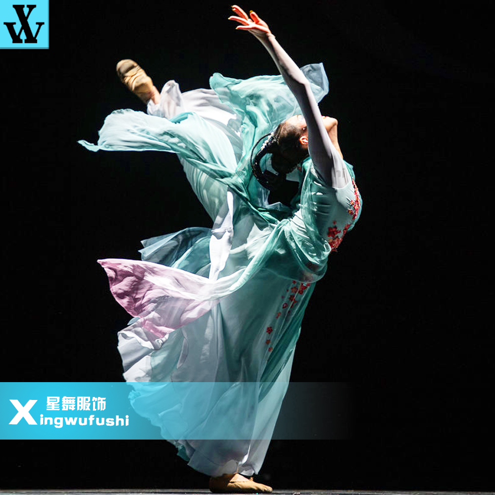 古典舞大摆裙秋水飘逸舞蹈服