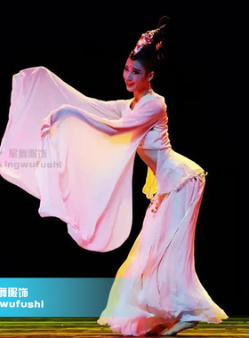 古典舞宫飞燕舞蹈服装桃李杯水袖舞服广袖汉服古装仙女服厂家直销