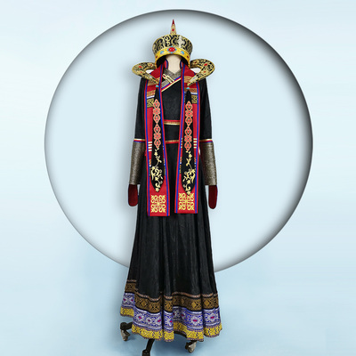 蒙古族礼赞萨吾尔登舞蹈服装大摆裙演出服艺考表演服出租租赁