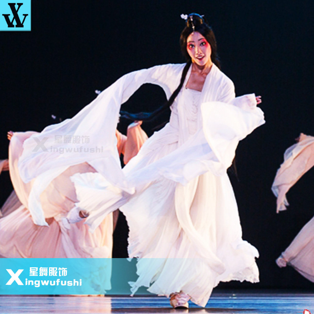 古典舞烟花易冷舞蹈服装古典汉服唐服舞蹈演出服相思将军厂家直销