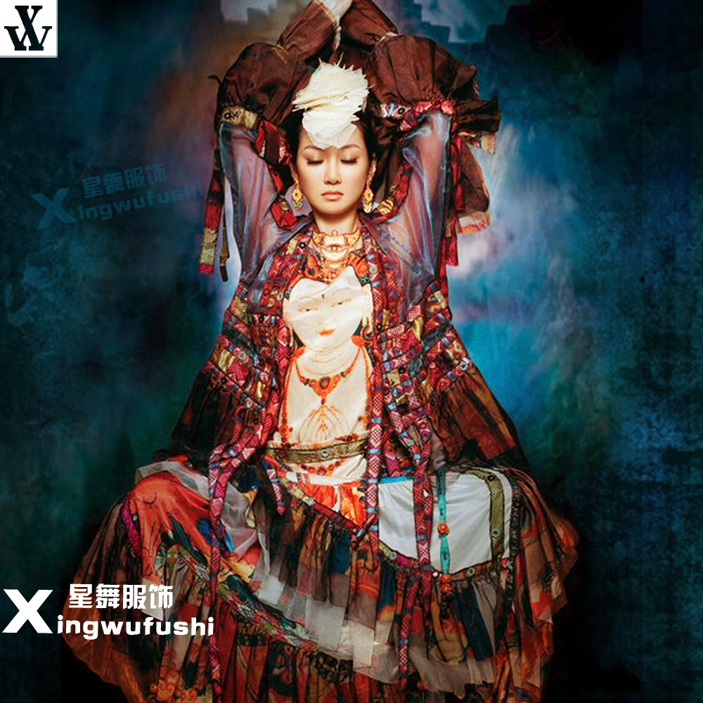 萨顶顶同款演出服万物生表演服