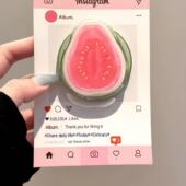 ins小众水果芭乐适用MagSafe手机磁吸懒人支架气囊伸缩强力吸附女