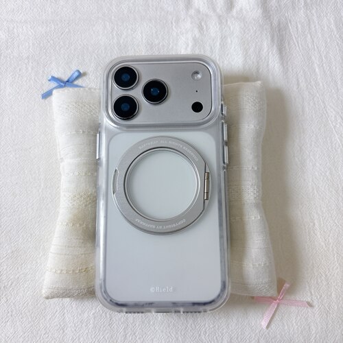 ins简约磨砂透明支点壳圆边双层适用苹果17promax手机壳iPhone16新款保护套15 /14/13全包硅胶防摔日韩