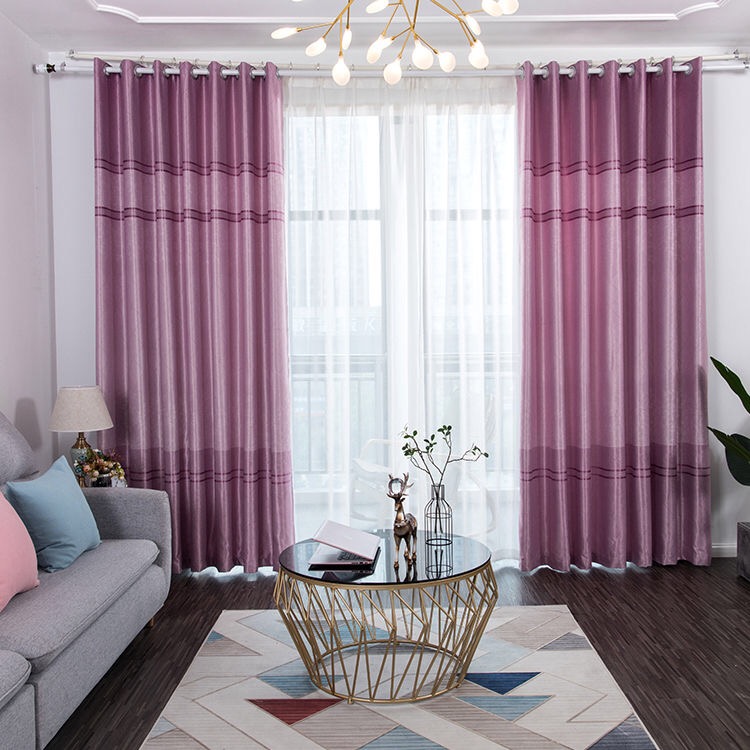 2022新款简约现代遮光窗帘成品防晒隔热布卧室客厅阳台轻奢遮光布