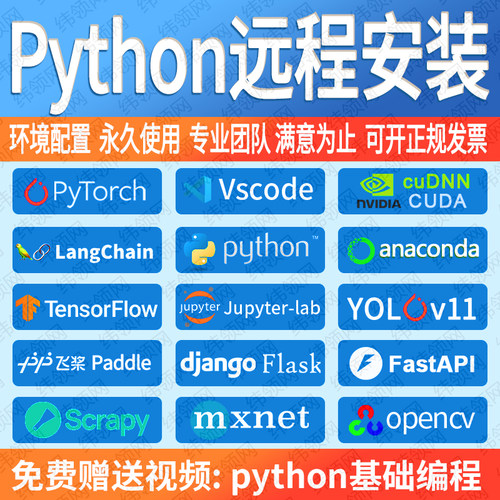python安装anaconda/pytorch环境配置tensorflow/opencv库vscode