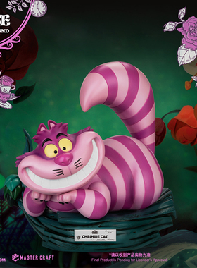 野兽王国迪士尼爱丽丝梦游仙境爱丽丝柴郡猫雕像手办潮玩礼物