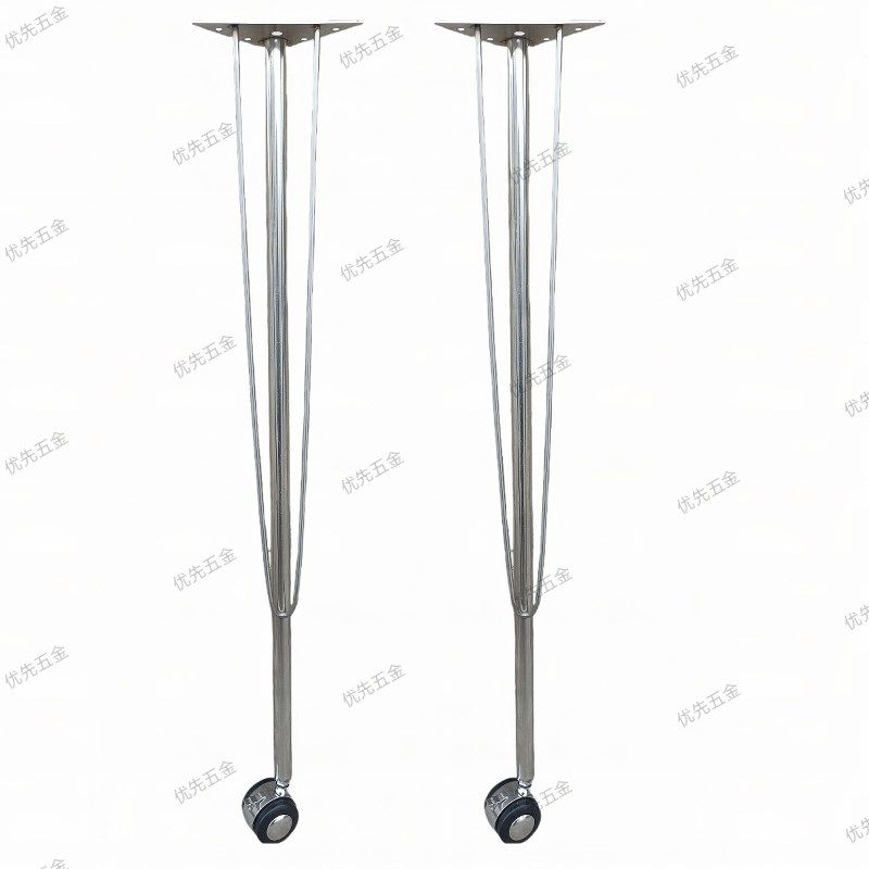 新款不锈钢金属桌腿支架带滑轮简易餐桌脚加厚电脑桌腿通用支撑架,住宅家具,桌腿/桌架,淘宝优惠券,粉丝福利购,淘宝优惠卷