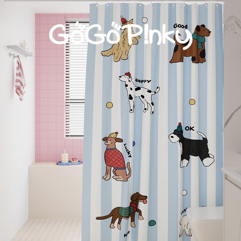 圣诞装饰浴帘简约高端浴室防水防霉隔断挂布浴房挡帘门帘,家庭/个人清洁工具,浴帘,淘宝优惠券,粉丝福利购,淘宝优惠卷