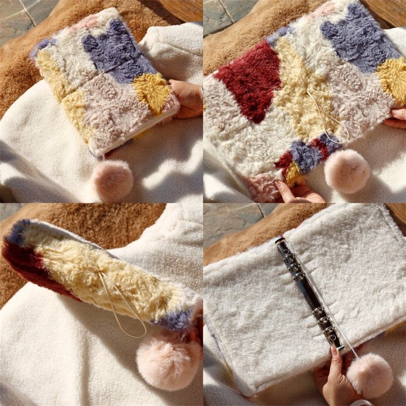 真我 三花猫 可爱冬天毛茸茸手账本手工布书衣日记本笔记本a5a6,文具电教/文化用品/商务用品,手帐/日程本/计划本,淘宝优惠券,粉丝福利购,淘宝优惠卷