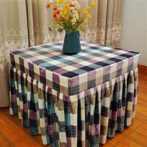 速发新厂销电火套罩正方形电烤炉套罩双面金貂绒烤火罩被子茶几取