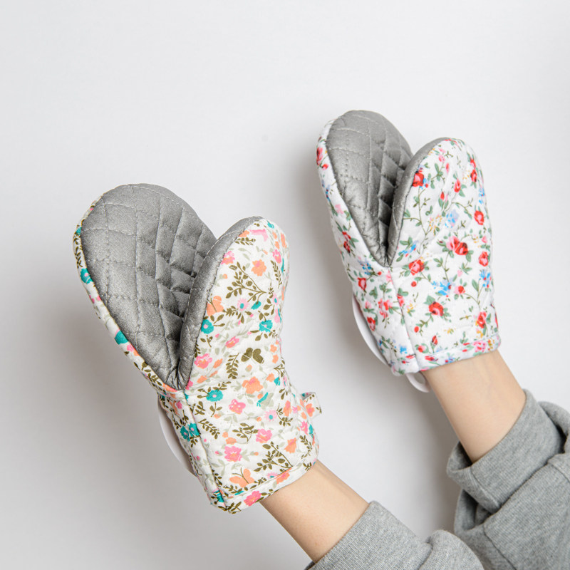 日本进口微波炉隔热手套 耐高温加厚防烫手套 厨房烤箱烘培专用